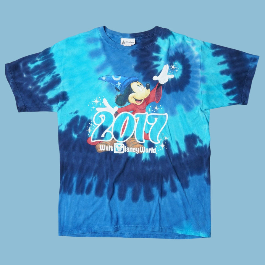 Vintage Disney 2017 Mickey Mouse Fantasia Tie-Dye T-Shirt - XL