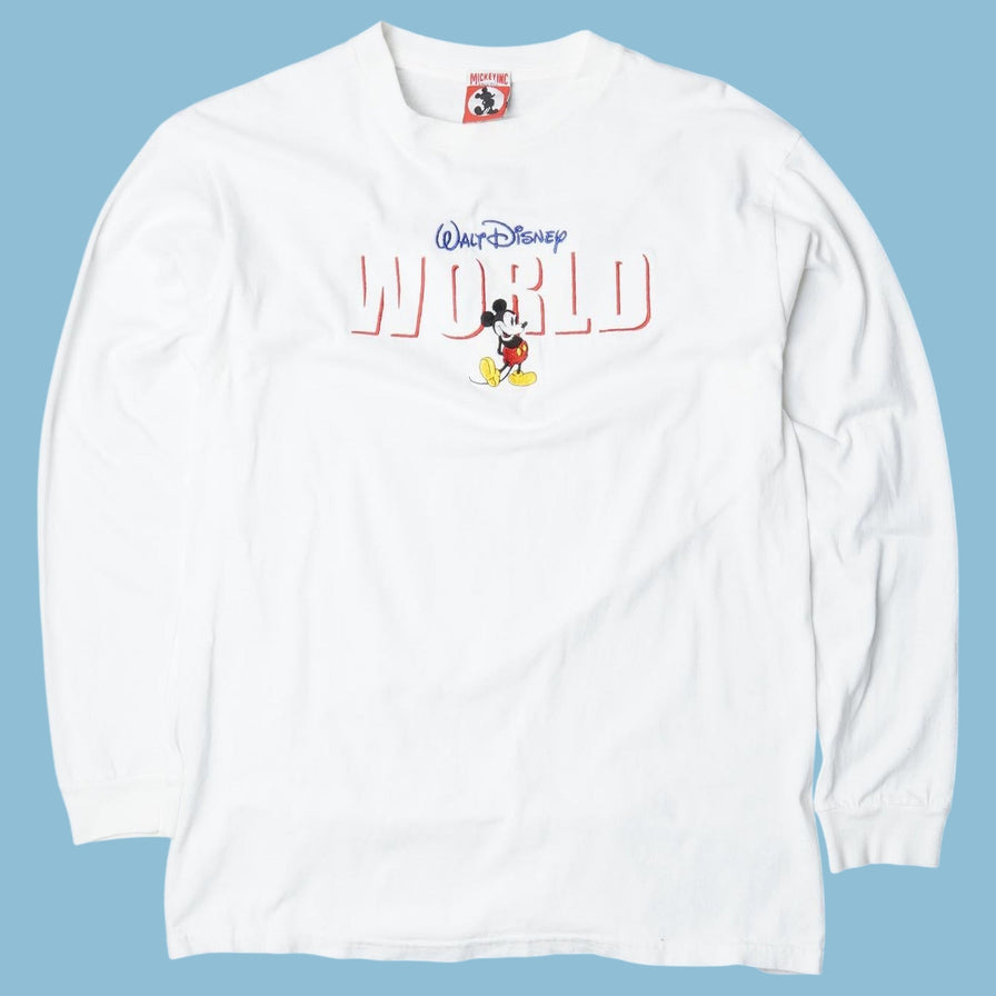 Vintage Disney années 90 Walt Disney World Mickey Mouse Manches longues - S