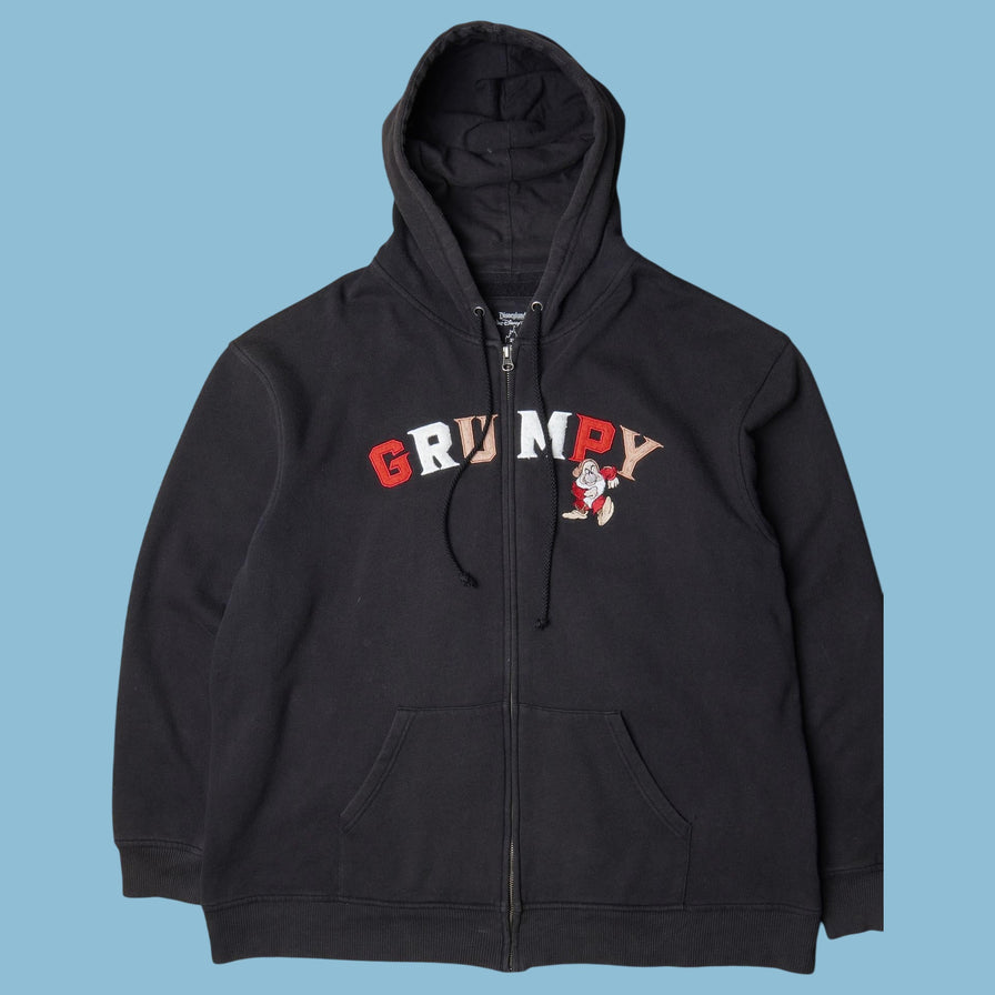 Vintage Disney Grumpy Zip Hoodie - XL