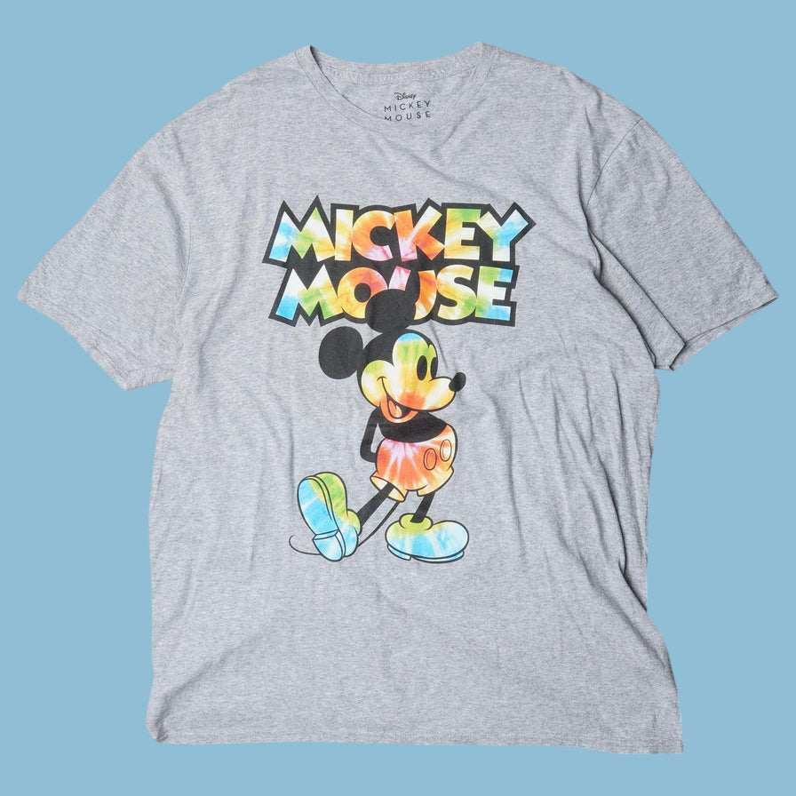 Vintage Disney Mickey Mouse Tie-Dye Print T-Shirt - L