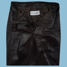 Vintage Dolce & Gabbana Lederhose - L