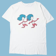 Vintage Dr. Seuss Thing 1 Thing 2 T-Shirt - L