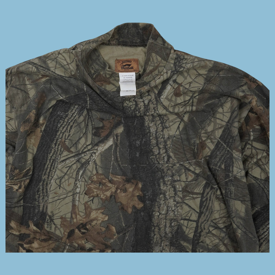 T-shirt manches longues Duxbak Realtree vintage années 90 - XL