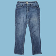 Vintage Earl 2000s Embroidered Cross Jeans - L