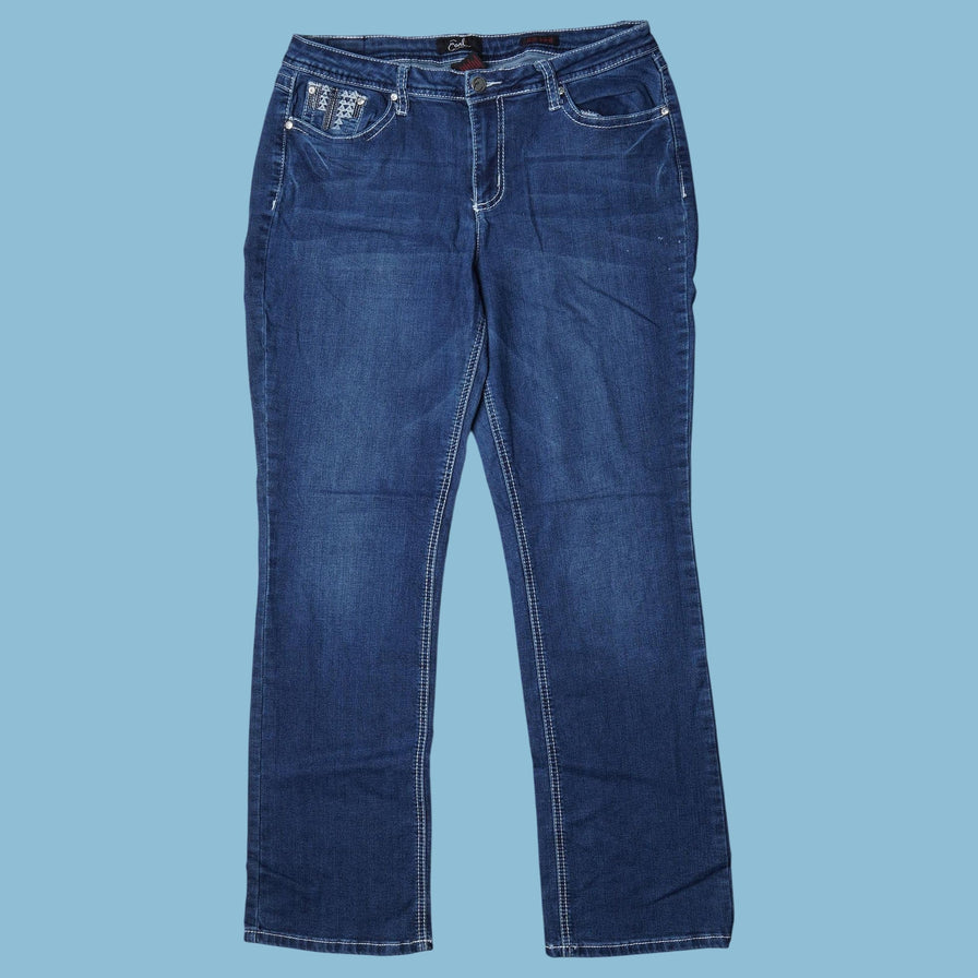 Vintage Earl Jeans Embroidered Pockets Jeans - XL