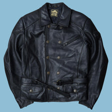 Vintage Echtes Leder Lederjacke - 52