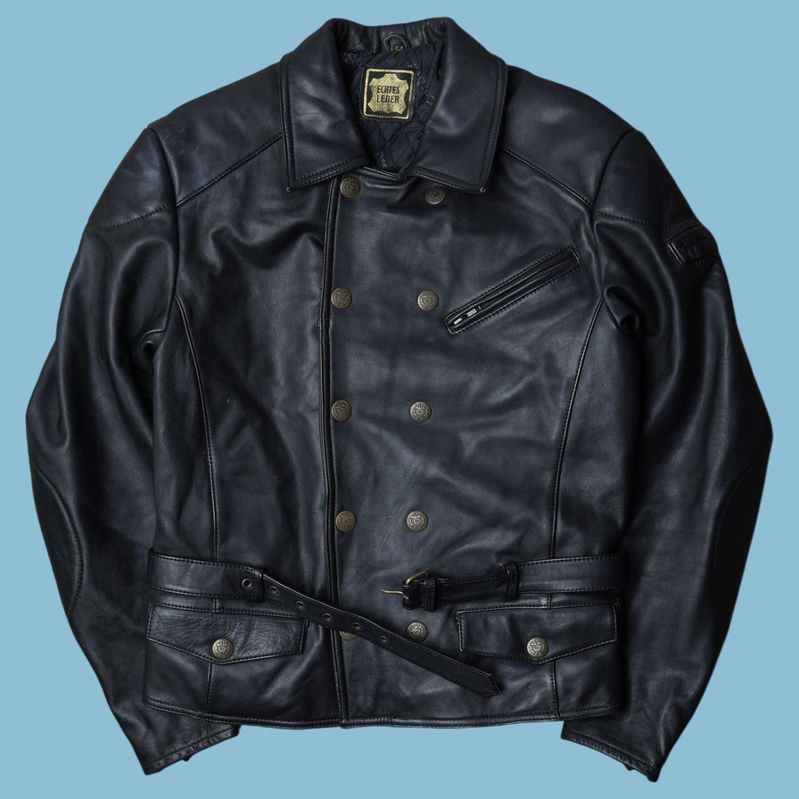 Vintage Echtes Leder Lederjacke - 52