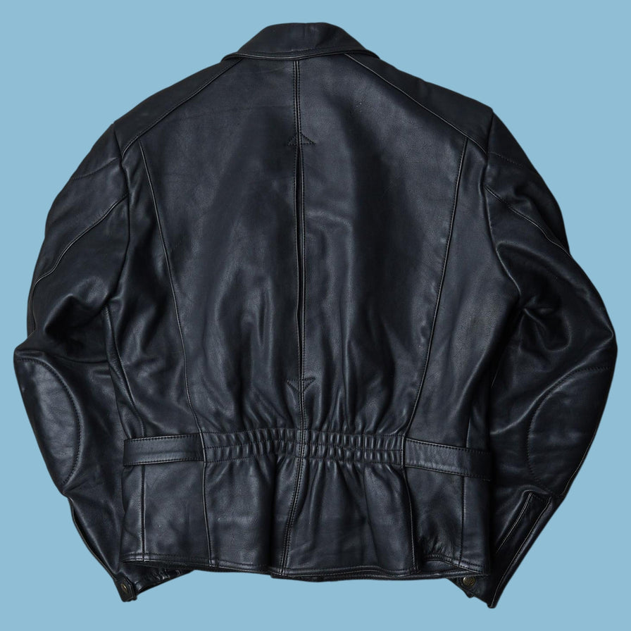 Vintage Echtes Leder Lederjacke - 52
