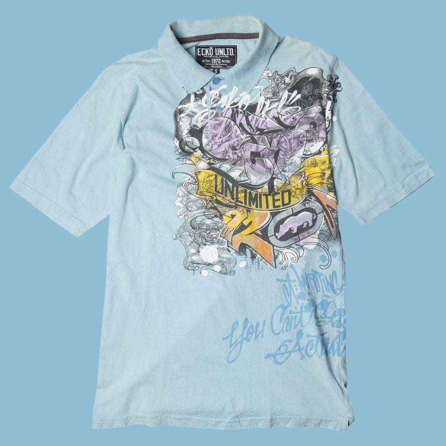 Vintage Ecko Unltd. 2000s Graphic Polo T-Shirt - S