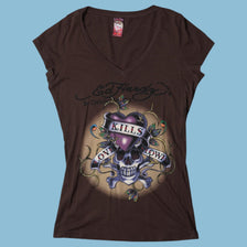 Vintage Ed Hardy 2000s Love Kills Slowly T-Shirt - L