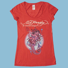 Vintage Ed Hardy 2000s Mermaid T-Shirt - XS