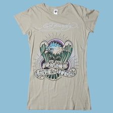 Vintage Ed Hardy 2000s Peace Love & Tattoos T-Shirt - L