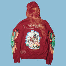 Vintage Ed Hardy Y2K Phoenix Hoodie - M