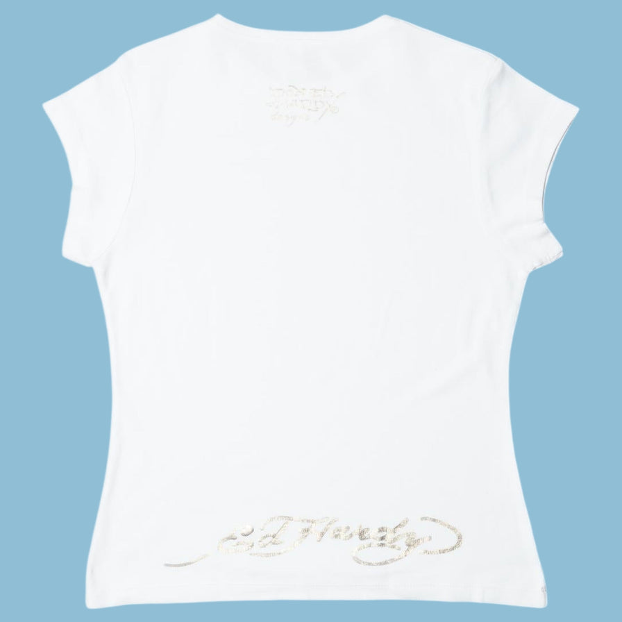 Vintage Ed Hardy 2000s Rhinestone T-Shirt - M