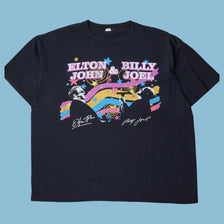 Vintage Elton John & Billy Joel Tour T-Shirt - XL