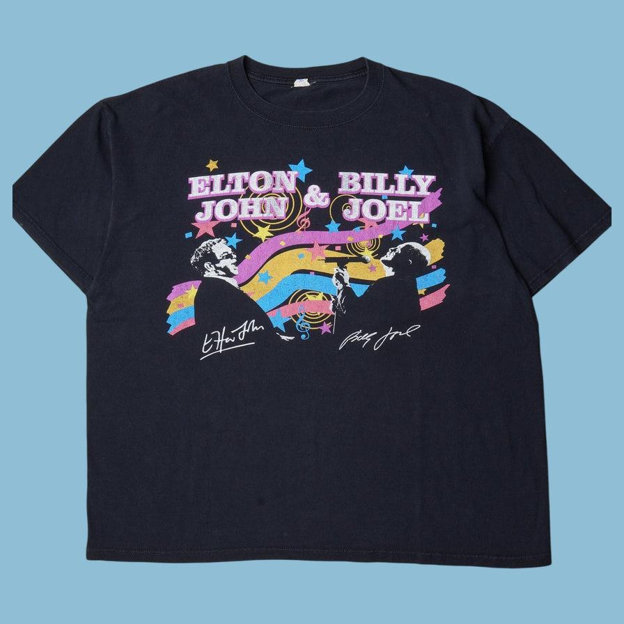 Vintage Elton John & Billy Joel Tour T-Shirt - XL