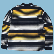 Polo vintage Enyce des années 2000, rayé, manches longues - XL