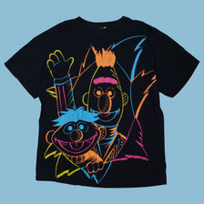 Vintage 2000s Neon Ernie und Bert Sesamstraße T-Shirt - L
