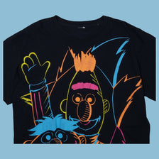 Vintage 2000s Neon Ernie und Bert Sesamstraße T-Shirt - L