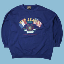 Vintage EXP Jeans 90s Paris Internationale Sweater - M