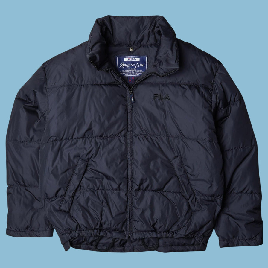 Vintage Fila 90s Magic Line Puffer Jacke - L
