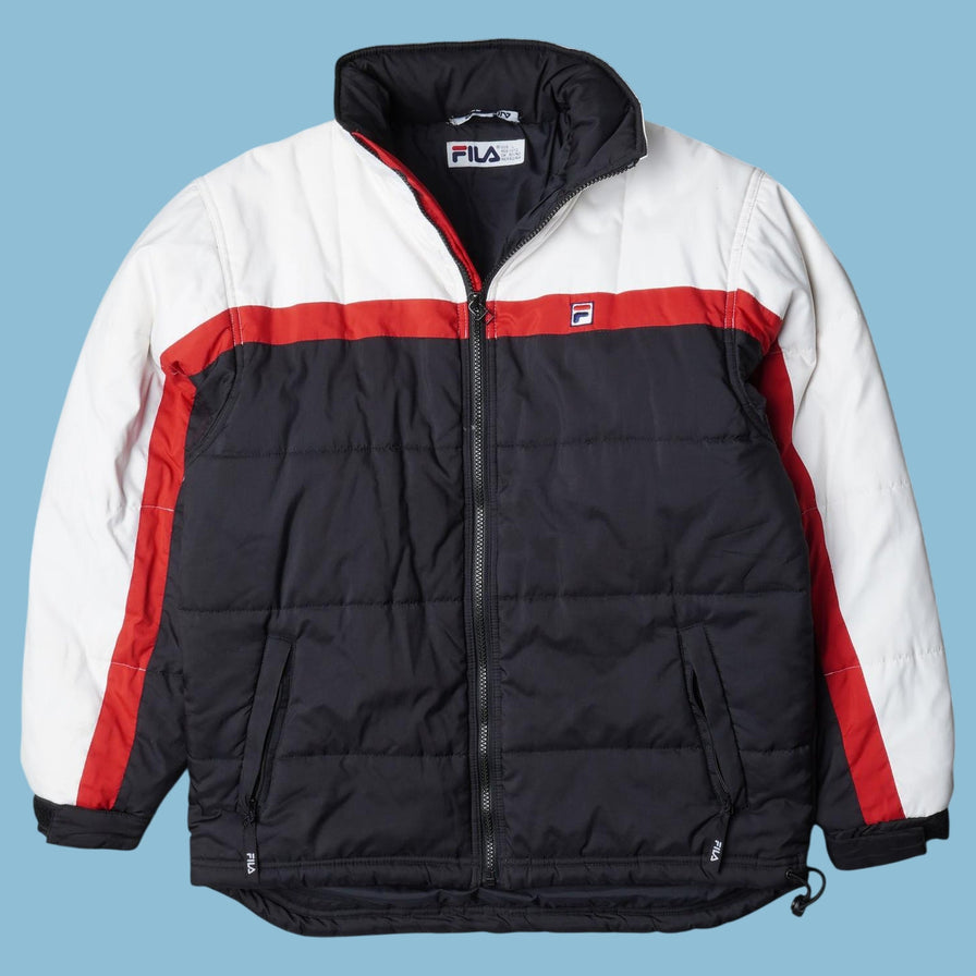 Vintage Fila 90s Puffer Jacke - S