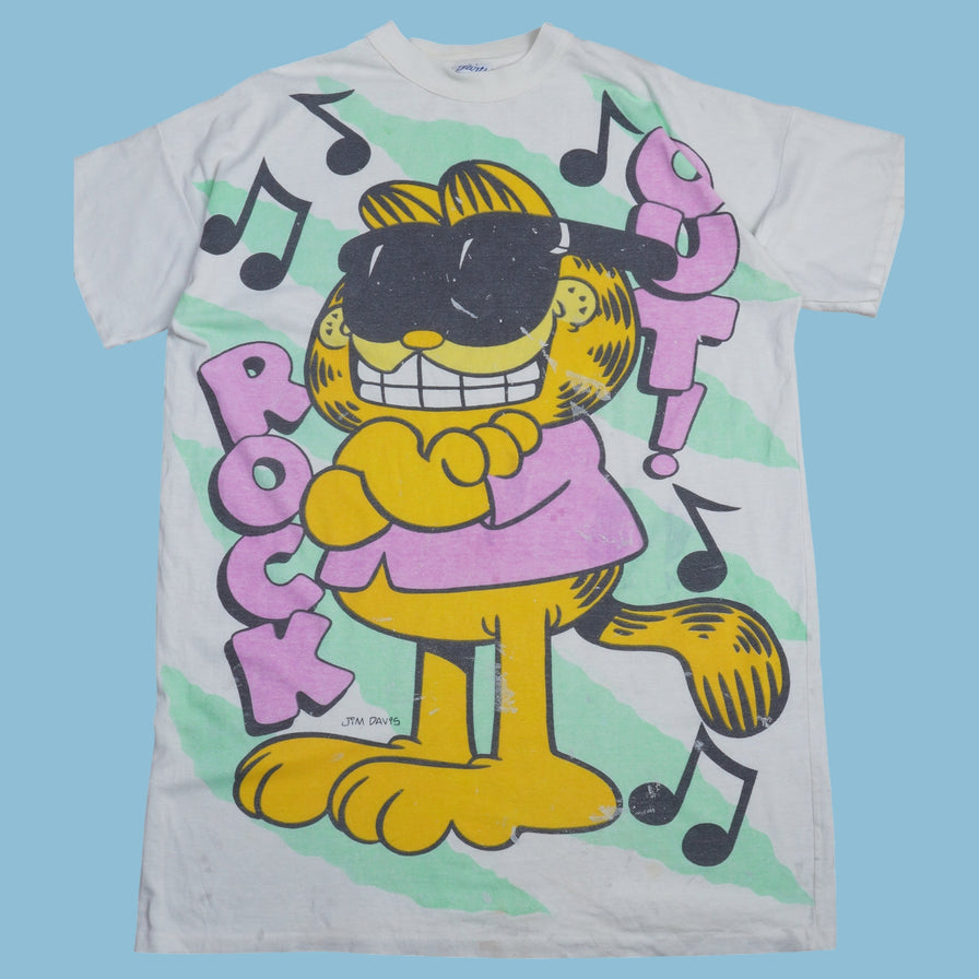 Vintage 90s Flirts Garfield Jim Davis T-Shirt - 2XL - NFF Vintage