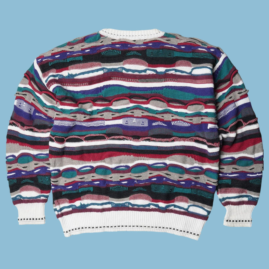 Vintage Florence Tricot 90s Coogi Style Sweater - XL