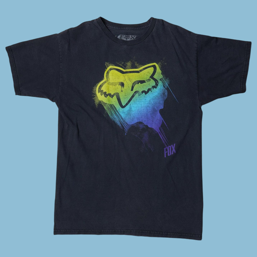Vintage Fox Racing 2000s Gradient Logo T-Shirt - M