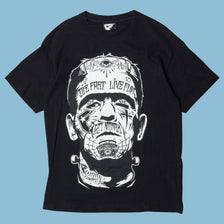 Vintage Frankenstein Tattoo Graphic T-Shirt - L