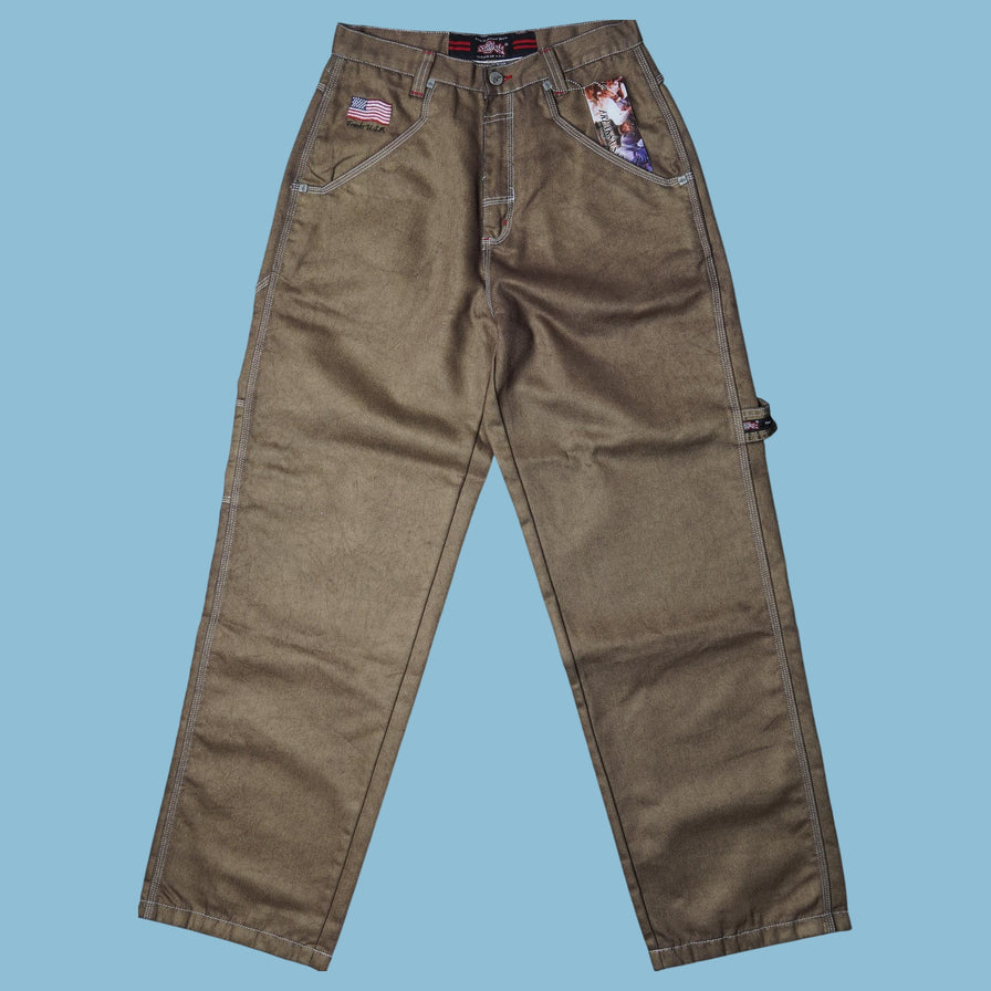 Vintage Freaky Clothing U.S.A. Y2K Baggy Hose - S