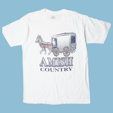 Vintage Fruit of the Loom 90s Amish Country T-Shirt - L