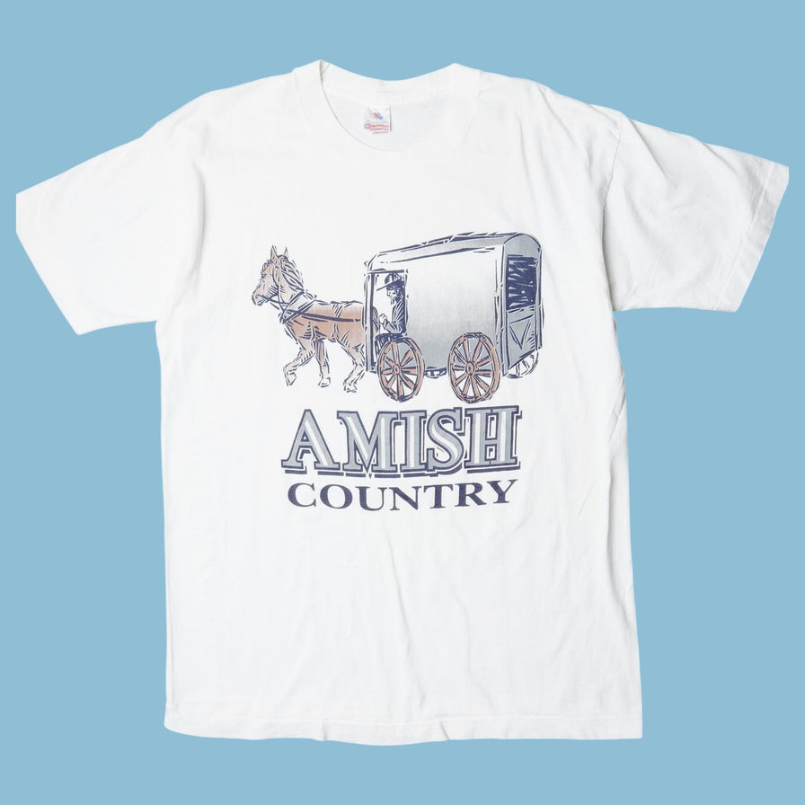 Vintage Fruit of the Loom 90s Amish Country T-Shirt - L