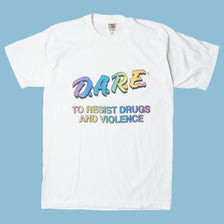 Vintage Fruit of the Loom 90s D.A.R.E. T-Shirt - M