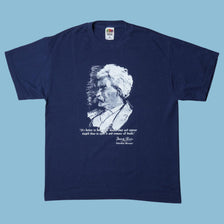 Vintage Fruit of the Loom Mark Twain Hannibal Missouri T-Shirt - L