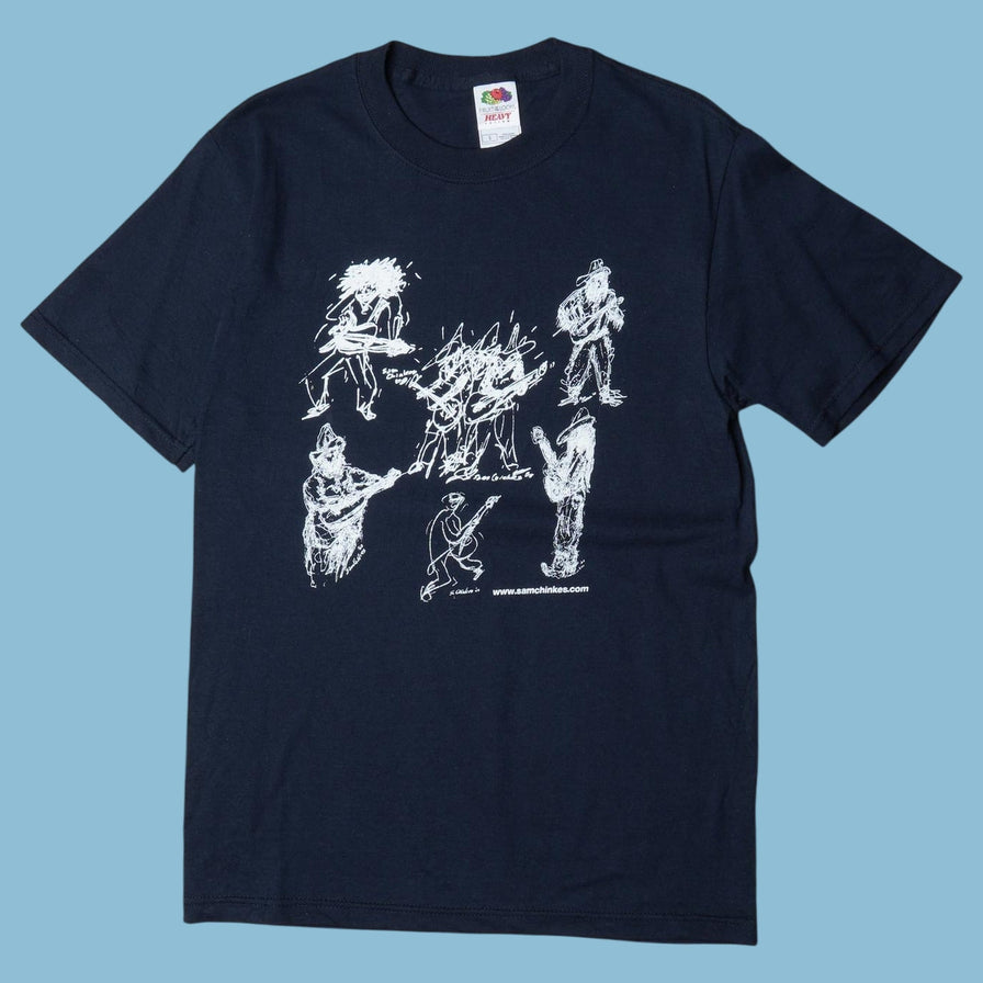 Vintage Fruit of the Loom Musiker Grafik T-Shirt - S