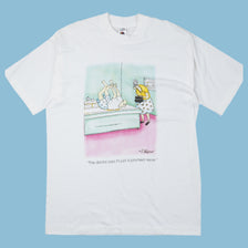 Vintage 90s Fruit of the Loom Comic T-Shirt - L