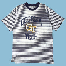 Vintage Georgia Tech Striped T-Shirt - XL