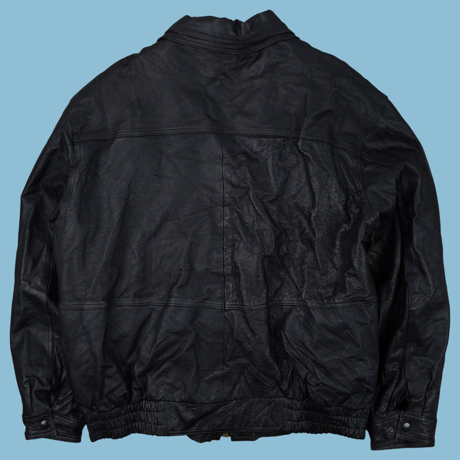 Vintage Gianni Ferrara Bomber Lederjacke - L