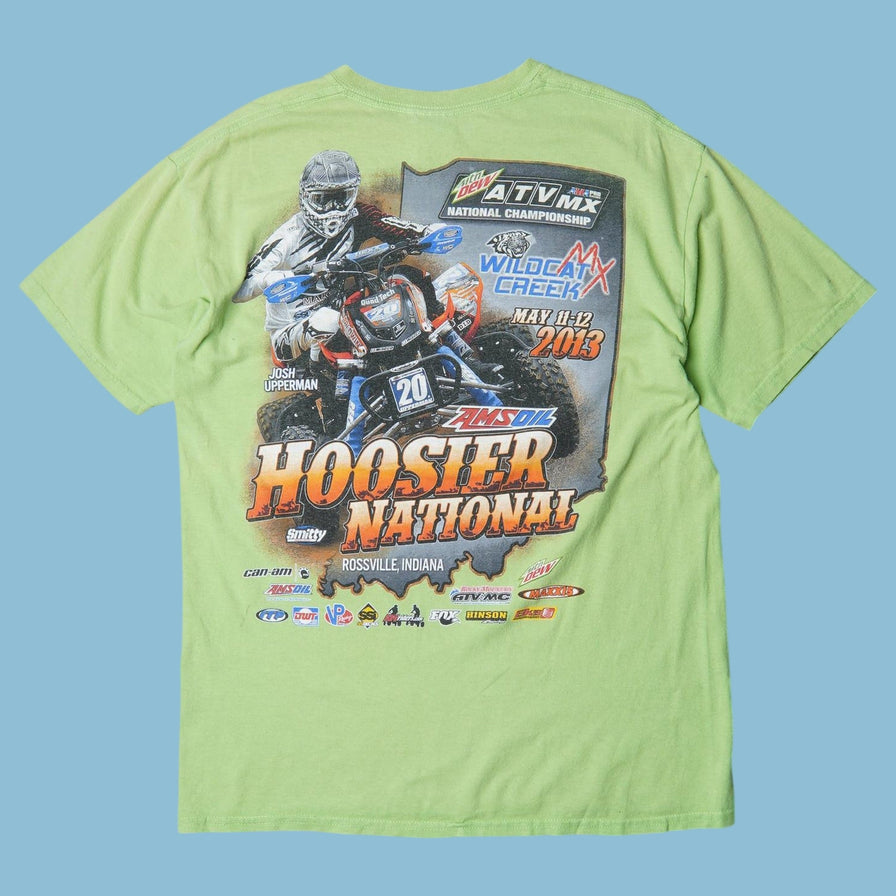 Vintage Gildan 2010s Hoosier National ATV Racing T-Shirt - M