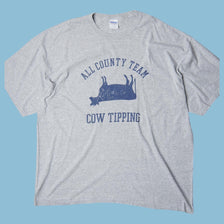 Vintage Gildan All County Team Cow Tipping T-Shirt - 2XL