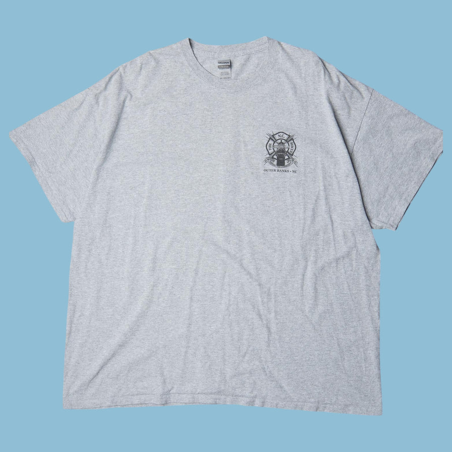 Vintage Gildan Outer Banks NC Fire Rescue T-Shirt - 2XL