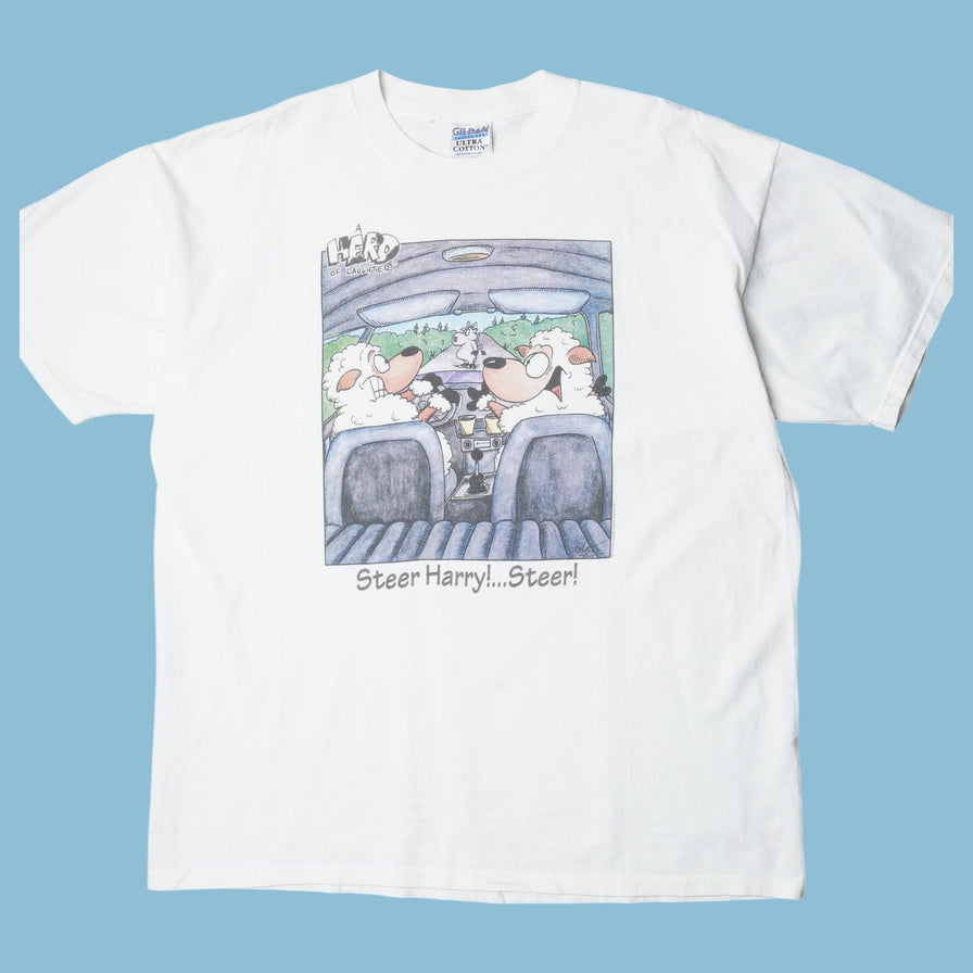 Vintage Gildan Steer Harry Cartoon T-Shirt - XL