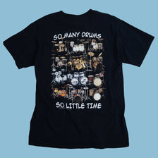 Vintage Gildan 2000s So Many Drums T-Shirt - M - NFF Vintage