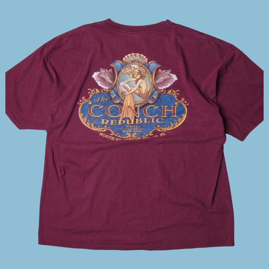 Vintage Gildan The Conch Republic Grill & Raw Bar T-Shirt - 2XL