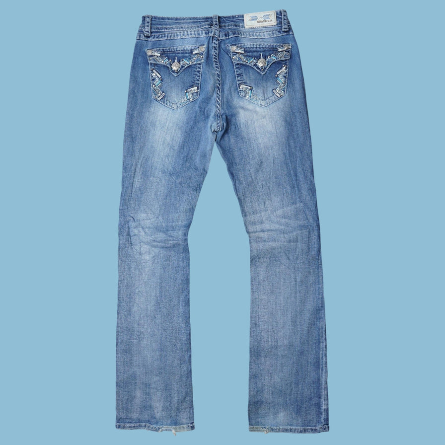 Vintage Grace in LA Y2K Embellished Jeans - M