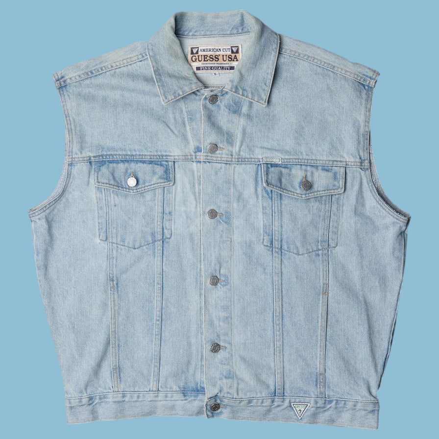 Vintage Guess 90s Jeansweste - XL