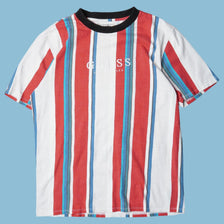 Vintage Guess 90s Striped T-Shirt - M