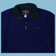 Sweat zippé Guess en polaire vintage - L