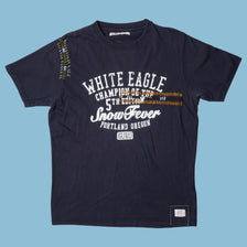 Vintage Guru 2000s White Eagle Snow Fever T-Shirt - M